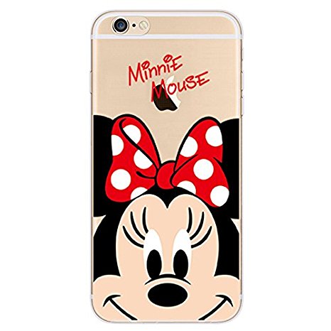 iPhone 7 / iPhone 7 Plus, New Cute Ultra Slim Case Cover,Despicable Me Minions, Zootopia, Cute 3D Cartoon TPU Silicone Protection Skin Case Cover for iPhone (iPhone 7, Disney - Minnie)