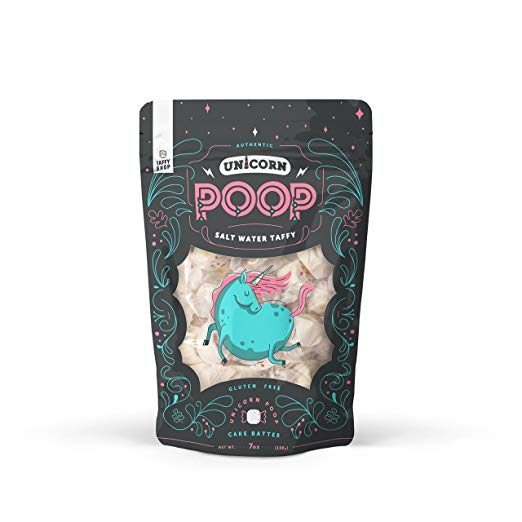Unicorn Poop by Taffy Shop | Soft Cake Batter Salt Water Taffy Flavor (1 Bag)