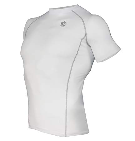 Coovy Sports Compression Under Base Layer Armour Short Sleeve Shirts Rash Guard