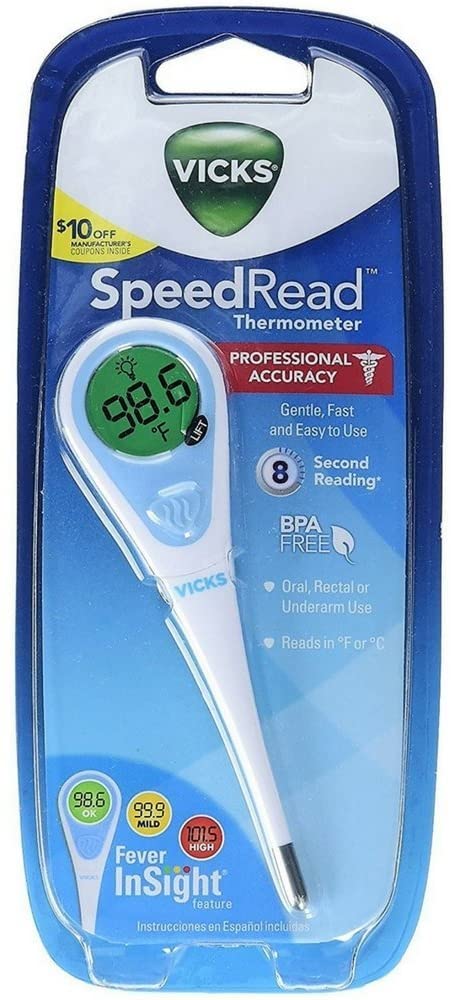 Vicks SpeedRead Digital Thermometer [V912US] 1 Each (Pack of 2)