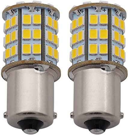 GRV Ba15s 1156 1141 LED Bulb 4W 56-2835SMD Super Bright DC12V-24V 40W Halogen Replacement for RV Trailer Camper Motorhome Interior Lights Warm White Pack of 2