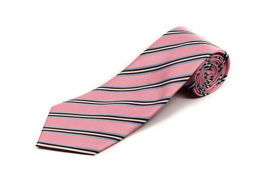 100% Silk Striped Tie (available in 63" XL and 70" XXL)