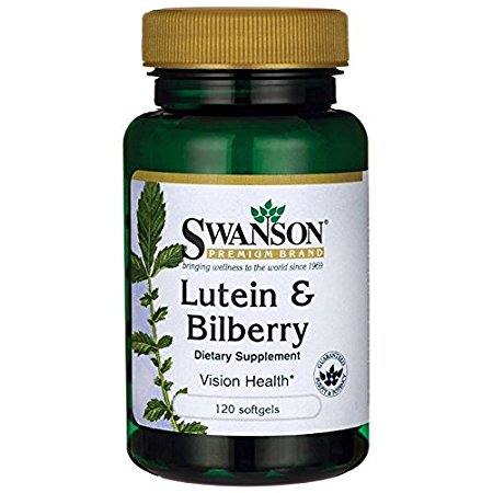 Swanson Lutein & Bilberry 6/20 mg 120 Sgels