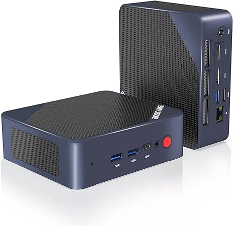 BOSGAME H77 Gaming Mini PC AMD Ryzen 7 7735HS 8C/16T(Up to 4.75GHz) 32GB DDR5 512GB PCIe 4.0 SSD Mini Desktop Computers Supports 4K@60Hz Triple Display/USB 3.2 * 4/WiFi6/BT5.2/2.5Gbps LAN