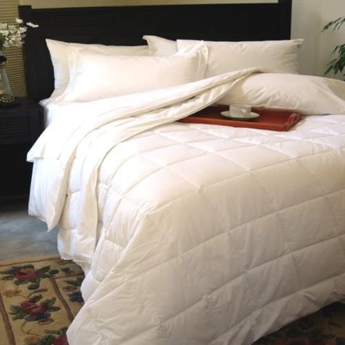 Natural Comfort Classic White Down Alternative Comforter or Blanket Year Round Filled, Full