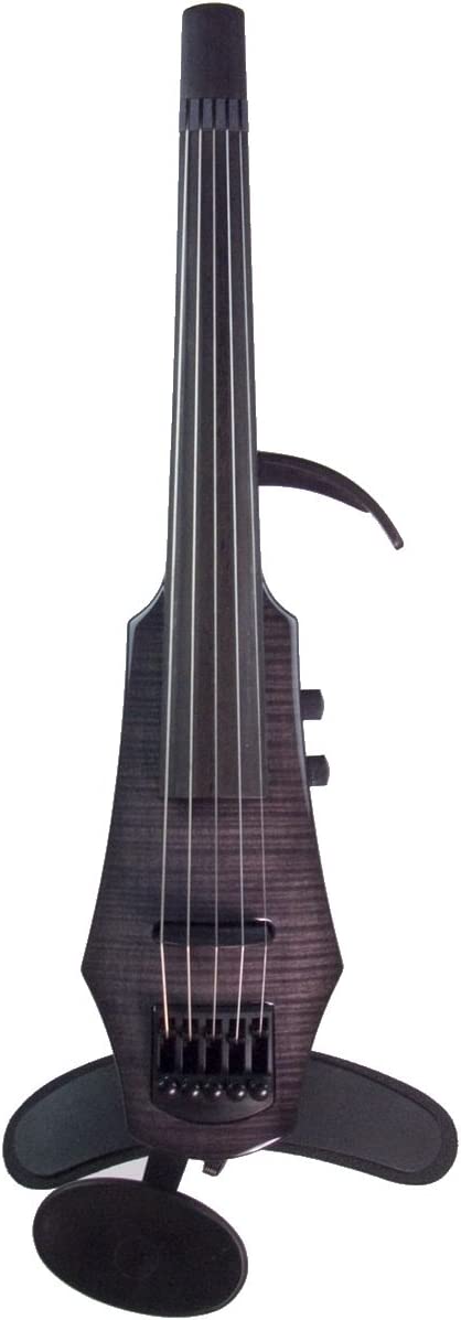 NS Design WAV-5 Electric 5-String Gloss Black Violin with Hard Case