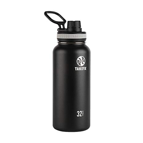 (950ml, Black) - Takeya Originals Vacuum-Insulated Stainless-Steel Water Bottle, 950ml, Black