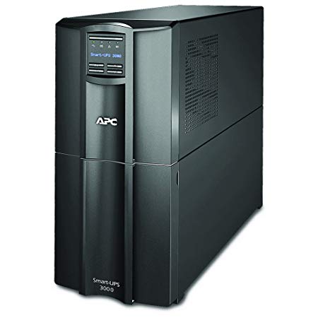 APC UPS 3000VA Smart-UPS with SmartConnect, Pure Sinewave UPS Battery Backup, Uninterruptible Power Supply (SMT3000C)