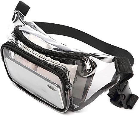 Fanny Pack, F-color Stadium Approved Bag Clear Fanny Pack for Women and Men
