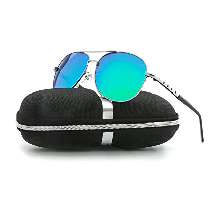 Sunglasses for Men Women Aviator Polarized Unisex Metal Frame UV Driving VOPOLAR