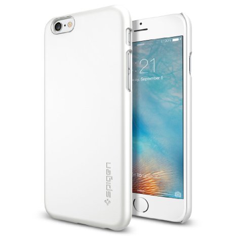 iPhone 6s Case, Spigen® [Thin Fit] Exact-Fit [Shimmery White] Premium Matte Finish Hard Case for iPhone 6s (2015) - Shimmery White (SGP11594)