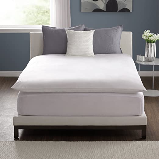 Pacific Coast Basic Mattress Topper Protector 230 Thread Count Machine Wash & Dry - Full