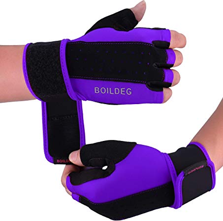 boildeg Gym Weight Lifting Gloves,Full Palm Protection & Extra Grip Breathable Anti-Slip,for Workout Exercise Weight lifting Training Fitness,for Men & Women