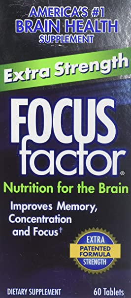 Focus Factor Extra Strength Tablets for Brain Health, 60 Ea, 60Count