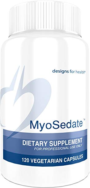 Designs for Health MyoSedate - 150mg Magnesium   Lemon Balm for Muscle Relaxation   Sleep Support (120 Capsules)