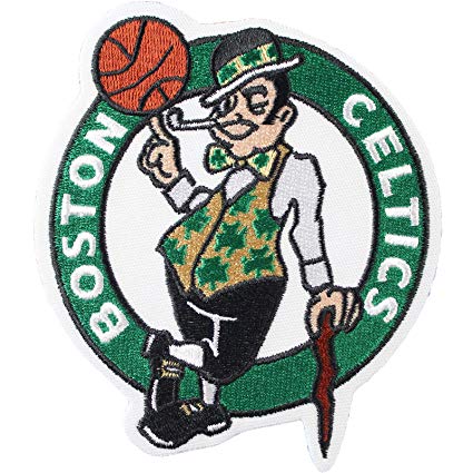 Official Boston Celtics Logo 7.7 inches Large Iron On NBA Basketball Patch Emblem