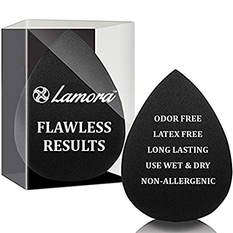 Pro Beauty Makeup Blender Foundation Sponge - Original Soft Latex Free Vegan Egg Sponges - (Also Available in Multiple Shapes and Colors) - Flawless Coverage of Liquids, Concealer, Cream