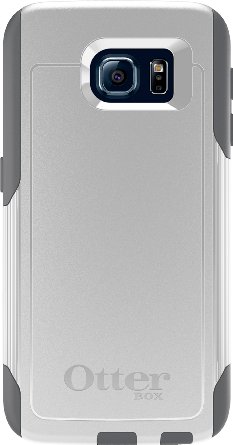 OtterBox COMMUTER SERIES for Samsung Galaxy S6 - Frustration-Free Packaging - Glacier WhiteGunmetal Grey