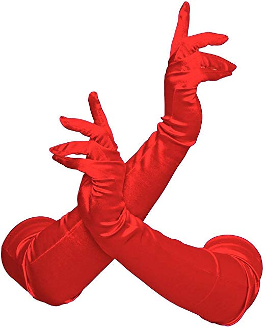 Gravity Threads 23" Inch Long Satin Opera Style Gloves