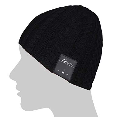 Wireless Bluetooth Beanie Hat Music Knitted Cap Music Beanie Hat Washable Cap with Bluetooth Over Ear Headphone Earphone Speaker for Men Women Winter Fitness,Compatible with iPhone Android Cellphones