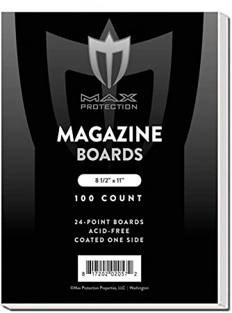 Magazine Backing Boards (100 Count), 8.5 x 11" - Acid Free Archival Safe