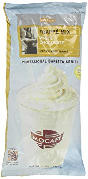 MOCAFE Frappe White Chocolate Ice Blended Frappe, 3-Pound Bag Instant Frappe Mix, Coffee House Style Blended Drink Used in Coffee Shops