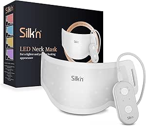 Silk'n Masque pour le cou I LED Neck Mask I Masque pour le cou avec LED technologie I 23,7 × 10,8 × 0.8 cm, sans fil