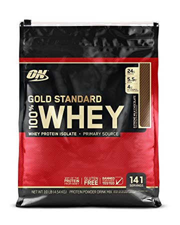 100% Whey Gold Standard, Extreme Milk Chocolate, 10 Pound