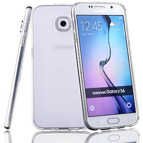 Galaxy S6 Clear Case, technext020 Galaxy S6 Case silicone protective back cover Slim Fit Samsung Galaxy S6 bumper
