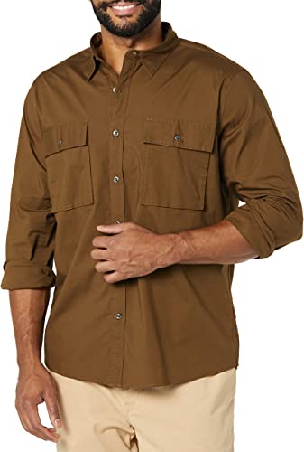 Amazon Essentials Men's Standard-Fit Long-Sleeve Two-Pocket Utility Shirt