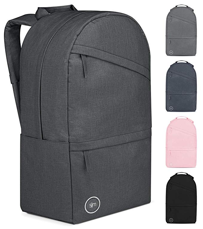 Simple Modern Legacy Backpack with Laptop Compartment Sleeve - 35L Travel Bag for Men & Women College Work School -Graphite