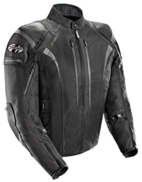 Joe Rocket Atomic Men's 5.0 Textile Motorcycle Jacket (Black, Large)