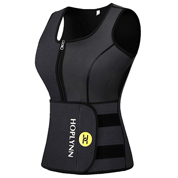 HOPLYNN Sweat Vest for Women, Adjustable Neoprene Sauna Waist Trainer Vest for Weight Loss (see the size chart)