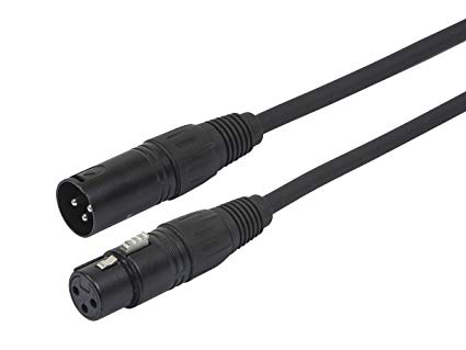 Monoprice AES/EBU Cable - 1.5 Meter - Black | 22AWG Twisted Conductors With Copper Braid And Aluminum Foil Shielding