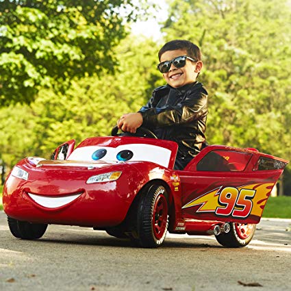 Huffy Pixar Cars 3 Lightning McQueen 6V Battery-Powered Ride On
