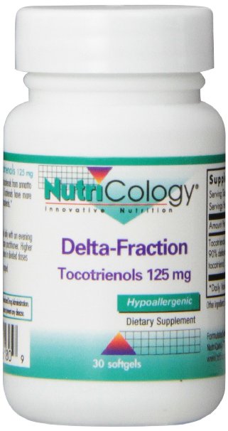 Nutricology Delta Fraction Tocotrienols 125mg Softgel 30-Count