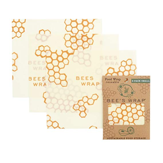Bee’s Wrap Set of 3 Wraps - Small (18 x 20 cm), Beige