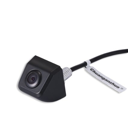 Front View CameraChuanganzhuo Universal Normal Image Car Reverse Backup RearFront View Camera For All CarBlack
