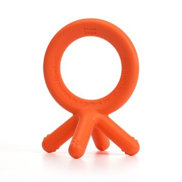 Comotomo Silicone Baby Teether Orange