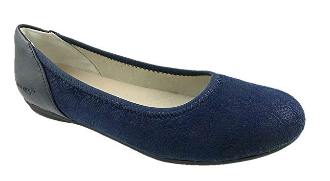 STRETCHIES Ladies Slip On Flat Comfort Walking Ballerina Shoes Size UK 4-9