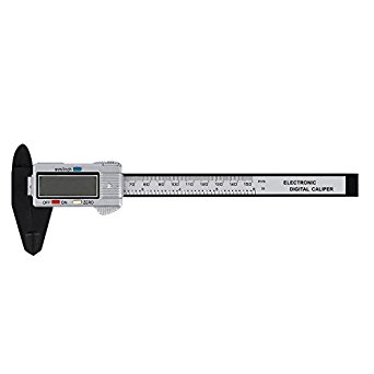 YKS 6 Inch Carbon Fiber Composite Vernier Digital Caliper Ruler With Big Screen