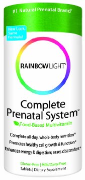 Rainbow Light Complete Prenatal System  Food Based  Tablets  180 tablets