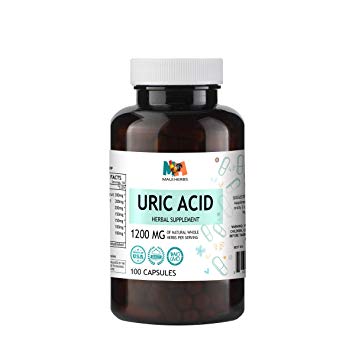 Uric Acid Cleanse 100 Capsules, 1200 mg per Serving (Tart Cherry, Chanca Piedra, Hydrangea, Turmeric, Dandelion, Milk Thistle, Celery)