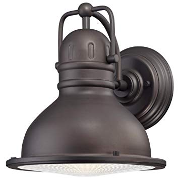 Westinghouse 6204600 Orson One-Light LED Outdoor Wall Fixture, Oil Rubbed Bronze Finish with Clear Prismatic Lens