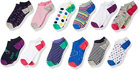 Amazon Brand - Spotted Zebra Girls' Cotton Ankle Socks