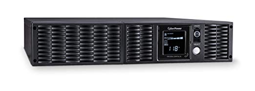 CyberPower PR1000LCDRTXL2U Smart App Sinewave UPS System, 1000VA/900W, 8 Outlets, AVR, 2U Rack/Tower