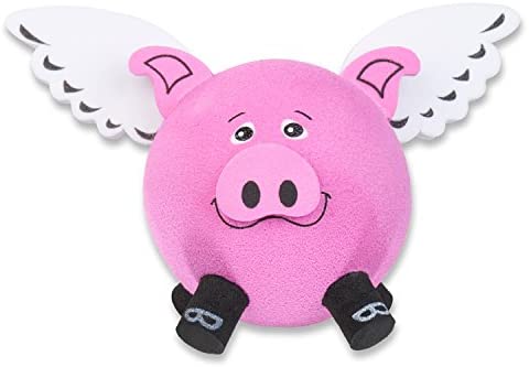 Tenna Tops Flying Pig Car Antenna Topper / Auto Mirror Dangler / Desktop Spring Stand Bobble Buddy (Pink)