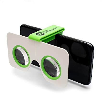 I Am Cardboard Pocket 360 Mini VR Headset | The Best Google Cardboard Virtual Reality Glasses | Google Cardboard v2 Inspired | Small and Unique Travel Gift Under 25 Dollars (Green)