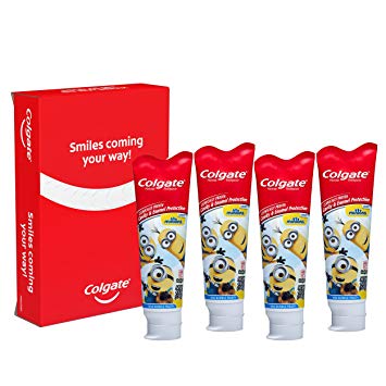 Colgate Kids Minions Fluoride Toothpaste, 4.6 Ounce, 4 Count