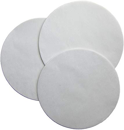 Regency Wraps RW118-50 10" Greaseproof Parchment Paper Liners for Round Cake Pans, Set of 50, White